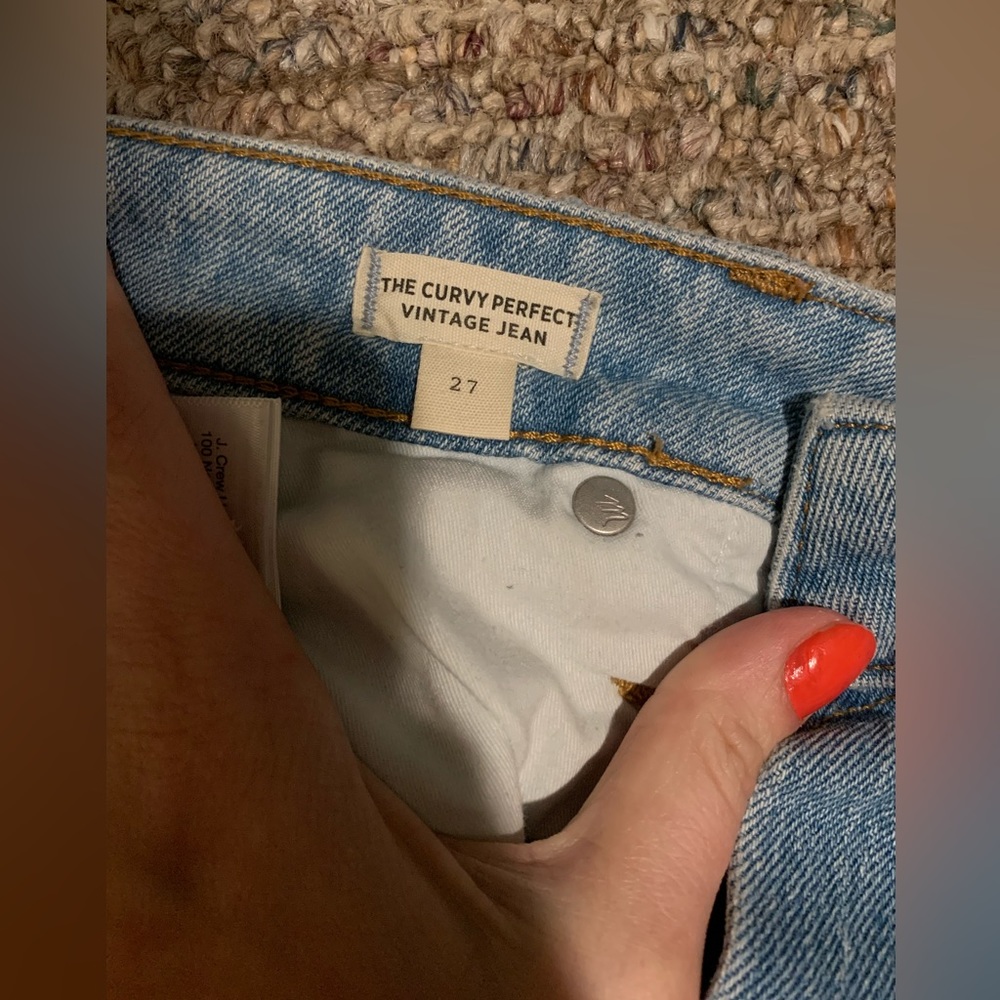 Madewell the church perfect vintage jeans size 27